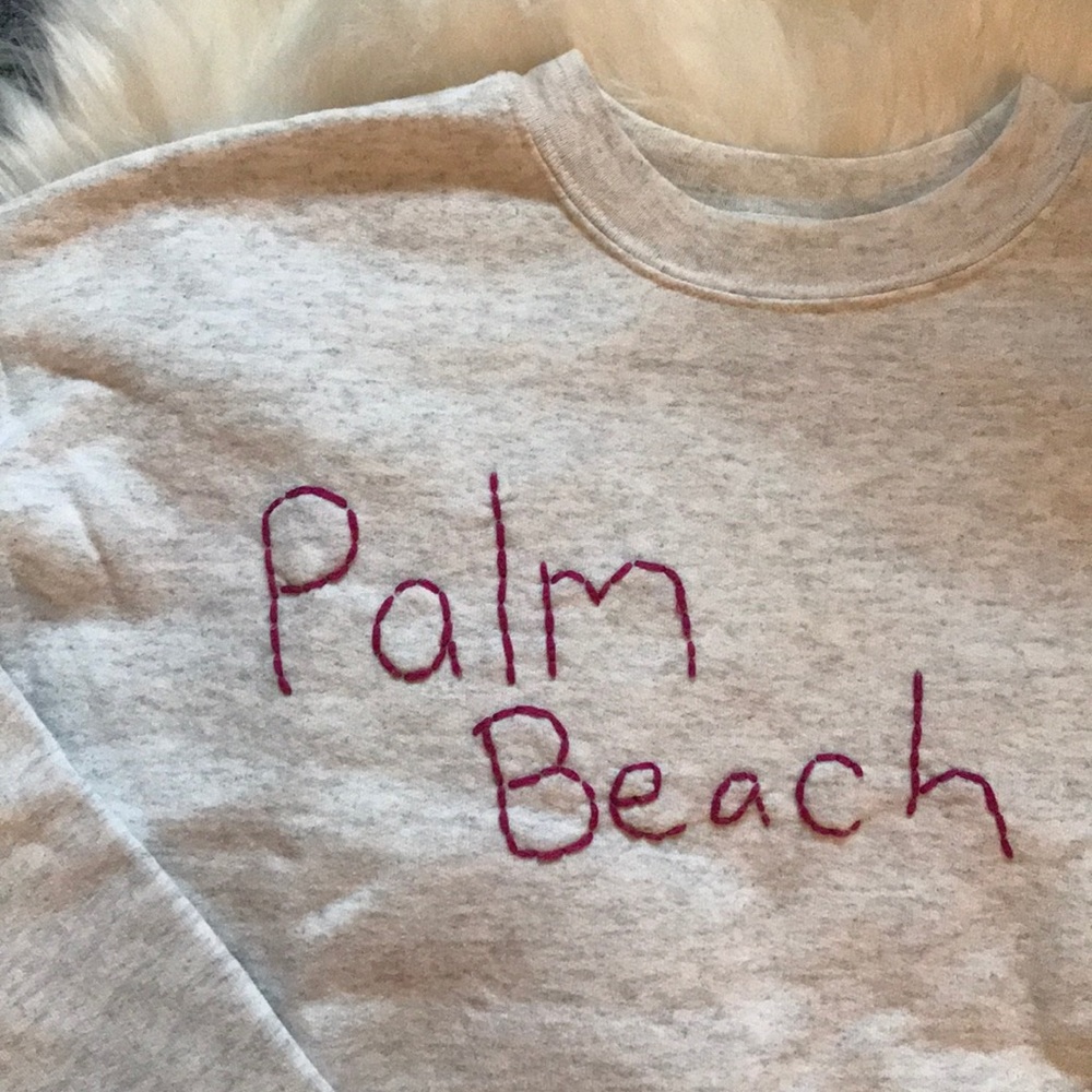 Palm Beach Cropped Sweatshirt